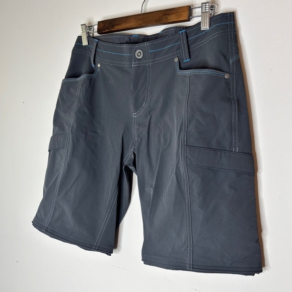 Kuhl Dark Gray Zip Off Hiking Outdoor Athleisure Shorts Size 8 - Picture 2 of 7